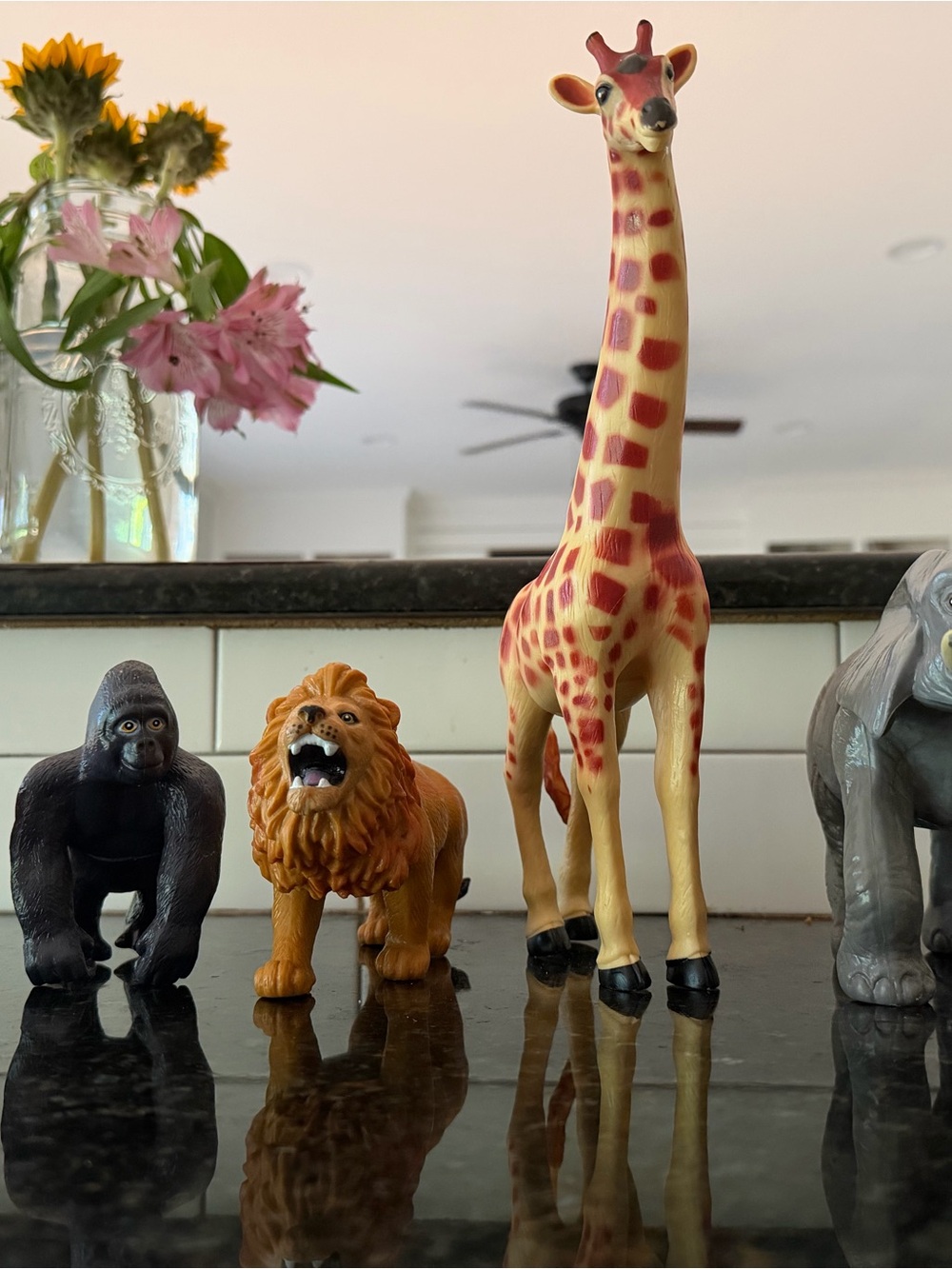 Set of 5 large Safari Animals